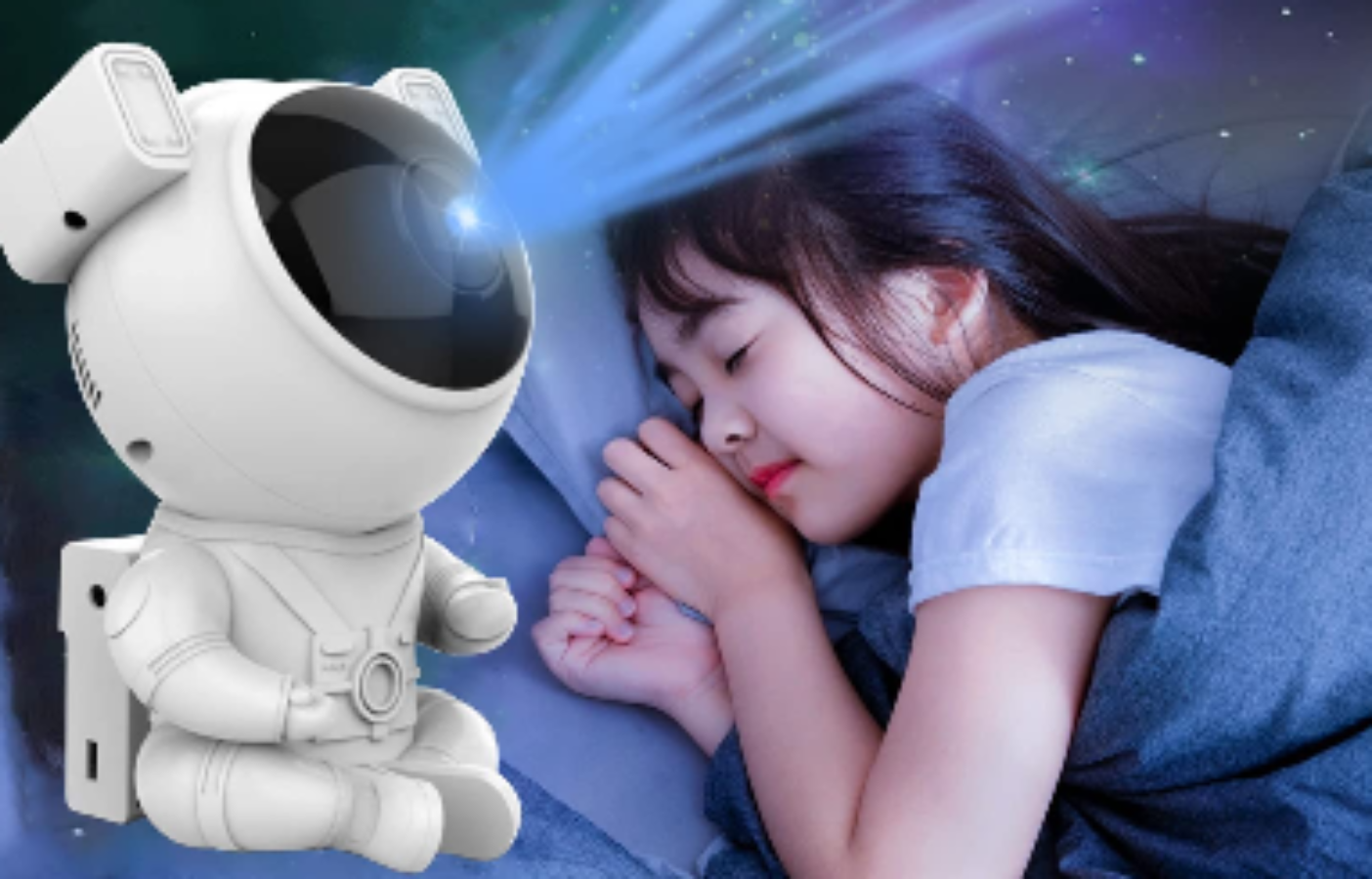 Lampe Veilleuse-Projecteur Astronaute